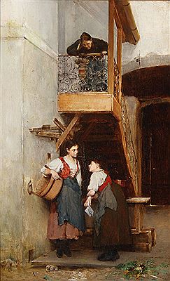 The Gossip by Anton Laupheimer - Auction record, sale price, and art valuation. Compare with similar artists and explore comparable artworks.
