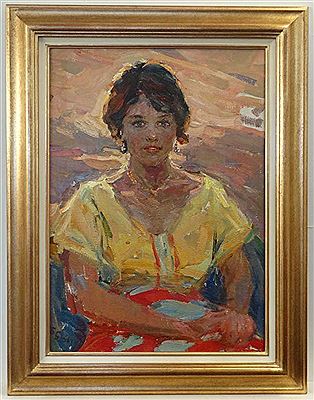 Sample artwork by Boris Beltyukov (Born 1926), known for figure, landscape, genre painting - View similar artists and auction records