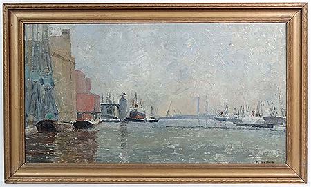 'Victoria Docks 1970' by Margaret Cheffins - Auction record, sale price, and art valuation. Compare with similar artists and explore comparable artworks.
