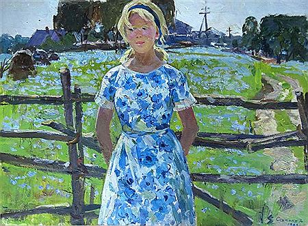 "Flowering Linen" by Alexandra Saikina - Auction record, sale price, and art valuation. Compare with similar artists and explore comparable artworks.
