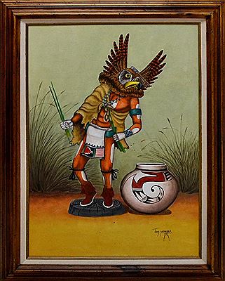 Kachina Doll and Pot