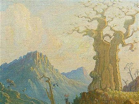 Baobab Landscape by Piet van Emmenis - Auction record, sale price, and art valuation. Compare with similar artists and explore comparable artworks.