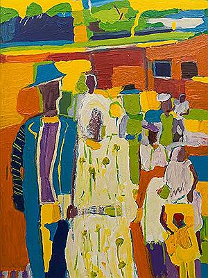 The Wedding by Johnson Hasane Baloyi - Auction record, sale price, and art valuation. Compare with similar artists and explore comparable artworks.