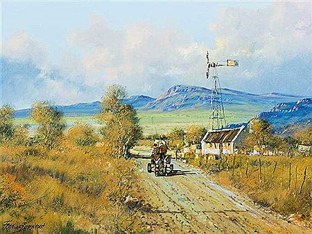 Landscape with Donkey Cart