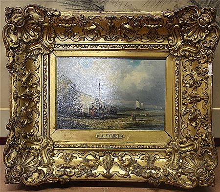"Côte normande, marée basse" by Auguste Vyaret - Auction record, sale price, and art valuation. Compare with similar artists and explore comparable artworks.