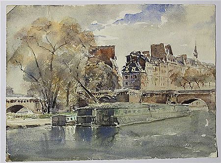 "Square du Vert-Galant sur l'Ile de la Cité" by Julien Quoniam - Auction record, sale price, and art valuation. Compare with similar artists and explore comparable artworks.