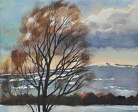 TREE & WINTER LANDSCAPE