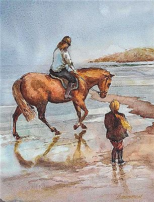 HORSE RIDING ON THE BEACH