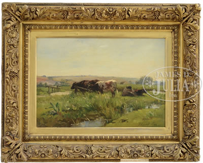 PASTORAL LANDSCAPE WITH COWS