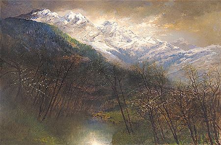 View of the Tatras (Spring), 1911