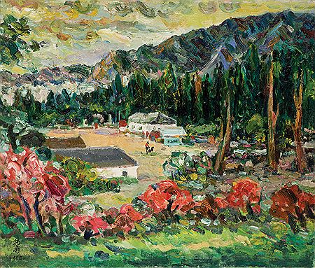 Tranquil village 1988 by Ping-Nan Chang - Auction record, sale price, and art valuation. Compare with similar artists and explore comparable artworks.