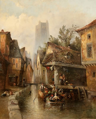 Blick auf die Kathedrale von Rouen