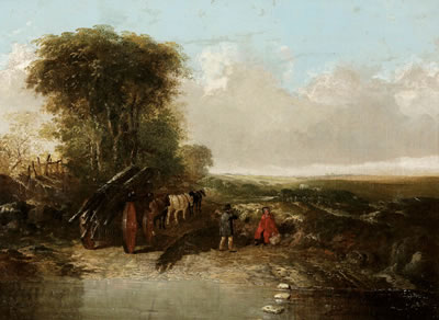 Überquerung eines Flussbettes