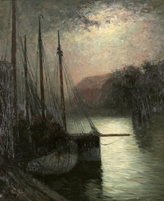 Boote bei Nacht