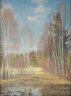 Autumn. Birches. 1965