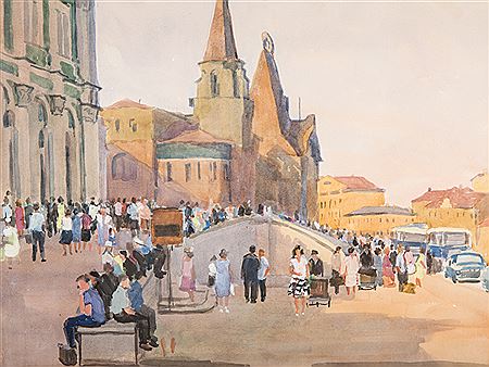 Moscow. Komsomolskaya Square. 1963