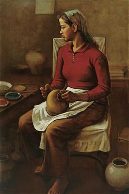 Sample artwork by InSoong Kim (1911 - 2001), known for painting - View similar artists and auction records