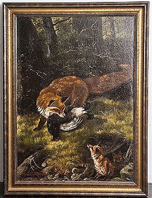 Fuchs u. Jungfüchse mit Beute by Hans Beckers - Auction record, sale price, and art valuation. Compare with similar artists and explore comparable artworks.