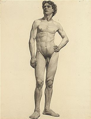 STANDING MALE NUDE