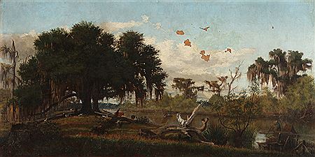 GOATS ALONG THE BAYOU by Everett Julio - Auction record, sale price, and art valuation. Compare with similar artists and explore comparable artworks.