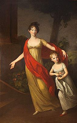 Wilhelmine Rummel mit ihrer Tochter