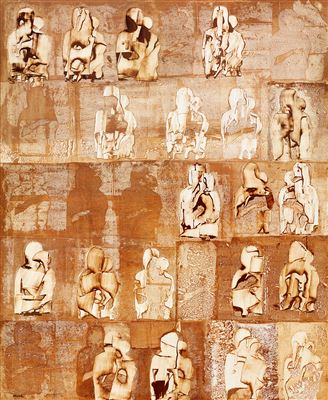 "Ikon Wall III. Golden-Brown Madonnas, 1969"