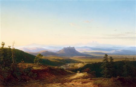 "Castle Szepes, 1879" by Antal Ligeti - Auction record, sale price, and art valuation. Compare with similar artists and explore comparable artworks.