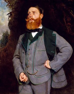 The hunter (Portrait of Earl Aichelburg), 1858