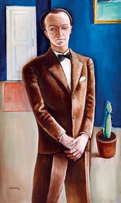 Man in suit with cactus around 1928 by Gyorgy Rauscher - Auction record, sale price, and art valuation. Compare with similar artists and explore comparable artworks.