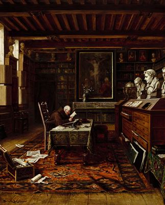 In the library (Antiquarian)