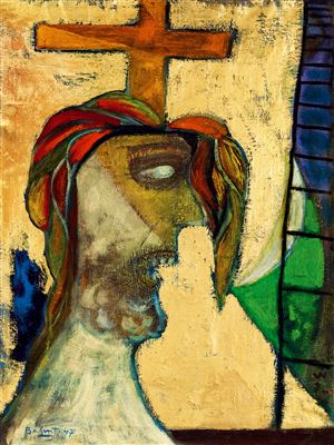 Christ, 1947 by Endre Balint - Auction record, sale price, and art valuation. Compare with similar artists and explore comparable artworks.