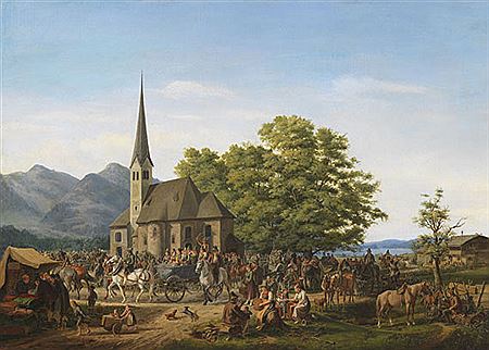 St. Leonhardsfest in Fischhausen am Schliersee. 1832
