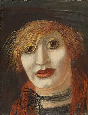 Lona (Frauenkopf mit rotem Schal), 1926