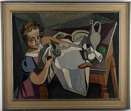 "Mädchen am Tisch"