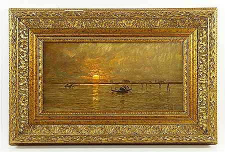 Venetian harbor scene by D Jerome Elwell - Auction record, sale price, and art valuation. Compare with similar artists and explore comparable artworks.