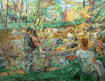 Les barques au bois