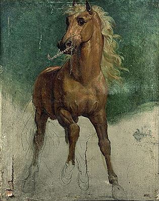 Etude pour le cheval de l'Entrée d'Henri IV à Paris l