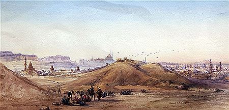 A View of Cairo from the Desert