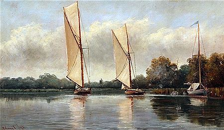 Yachts on the Norfolk Broads by Percy Lionel - Auction record, sale price, and art valuation. Compare with similar artists and explore comparable artworks.