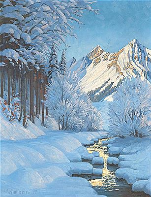 Sample artwork by Wilhelm Amrhein (1873 - 1926), known for painting - View similar artists and auction records