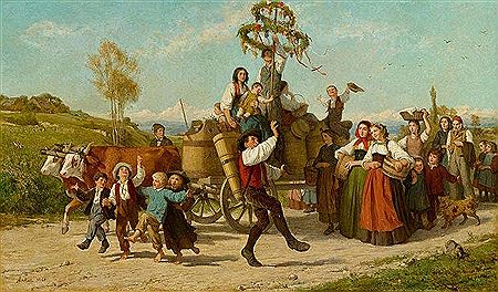 The Grape Harvest Festival. 1865.