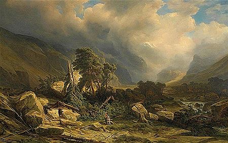 L'éboulement (After the storm). 1841.