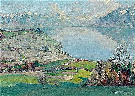 Lake Geneva, the Lavaux, facing Montreux. by Paul Lepinard - Auction record, sale price, and art valuation. Compare with similar artists and explore comparable artworks.