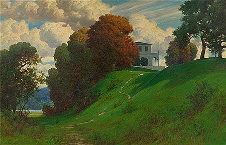 House in an idyllic landscape by Eduard Rudisuhli - Auction record, sale price, and art valuation. Compare with similar artists and explore comparable artworks.