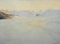 Skispuren in Davos