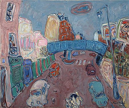 Sample artwork by Robert Delval (Born 1934), known for impressionist land-and cityscapes - View similar artists and auction records