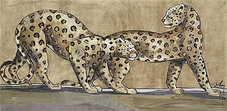 Panthères tachetées by Marta Johan Milossis - Auction record, sale price, and art valuation. Compare with similar artists and explore comparable artworks.