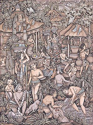 Hari Raya Galungan by Wayan Rajin - Auction record, sale price, and art valuation. Compare with similar artists and explore comparable artworks.