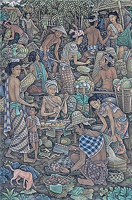 Sample artwork by Ida Wayan Turun (1935 - 1986), known for painting - View similar artists and auction records