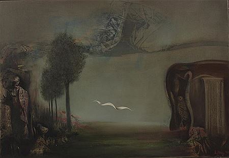Shrouded Figures in a Landscape with White Ribbon by Ertugrul Ates - Auction record, sale price, and art valuation. Compare with similar artists and explore comparable artworks.